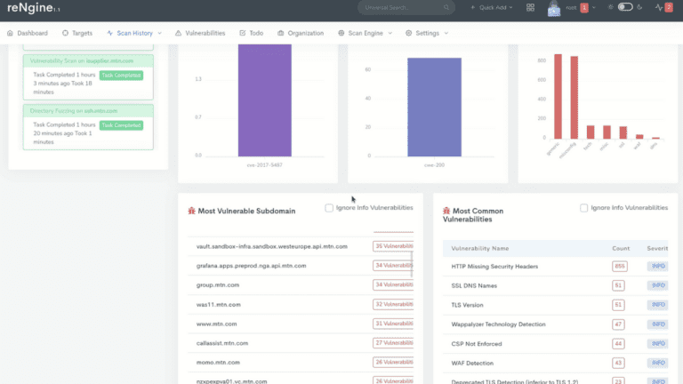 reNgine Scan History Tracking