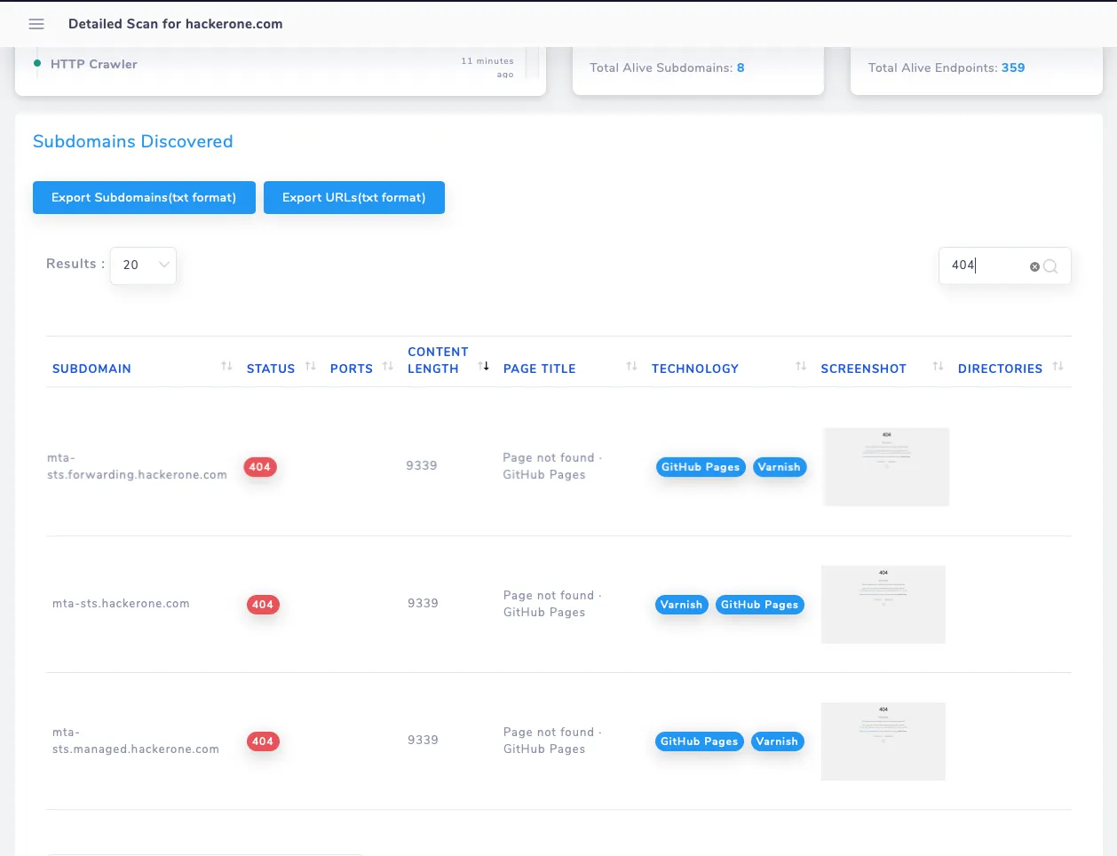 HailBytes ASM Subdomain Discovery